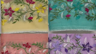 Whatsapp 7012710005Mix Kota Cotton Embroidery Sarees