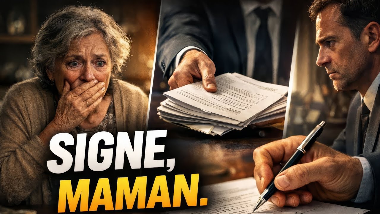 “Signe, maman.” Ce qu’ils avaient préparé dans mon dos