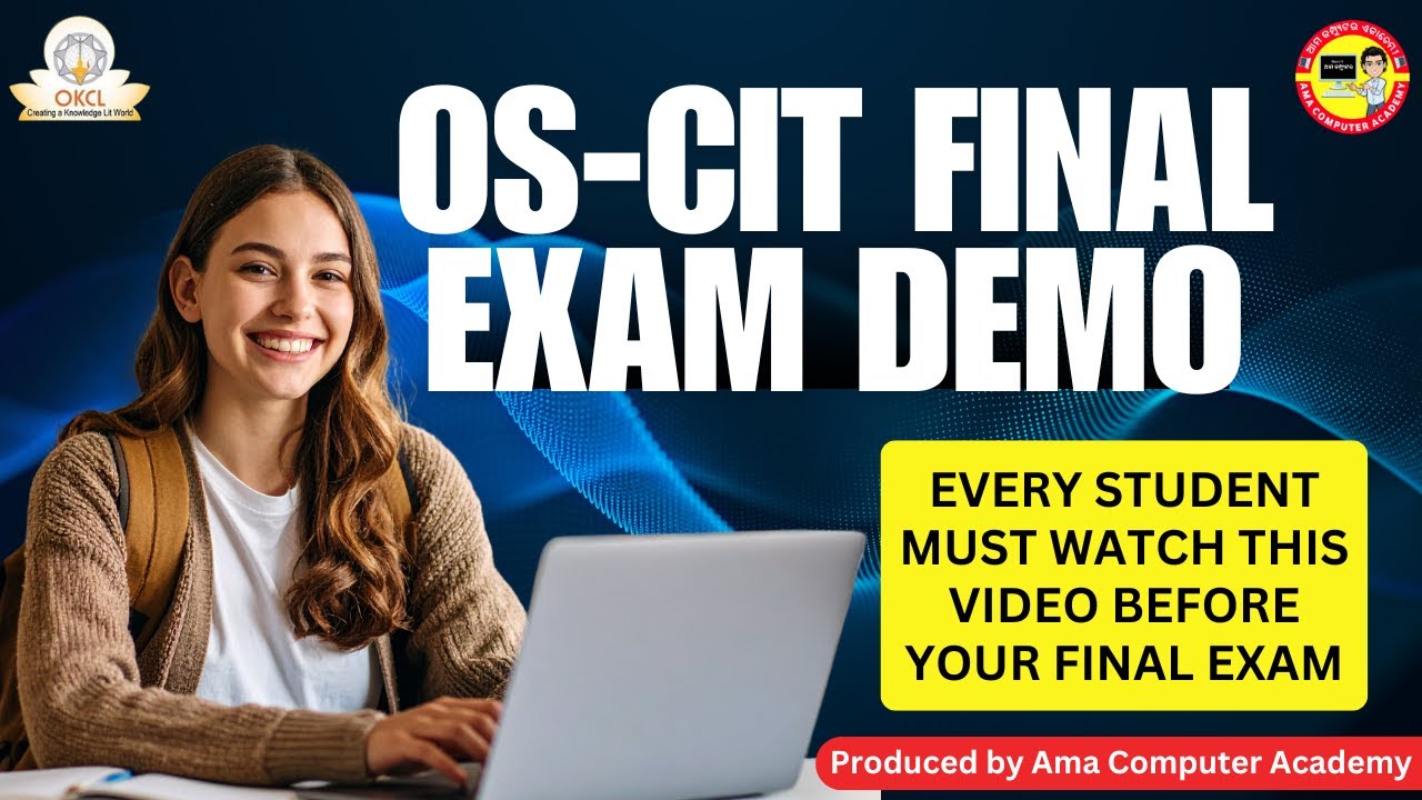 OS CIT FINAL EXAM DEMO TUTORIAL 2025 || MUST WATCH THIS VIDEO BEFORE YOUR EXAM ||