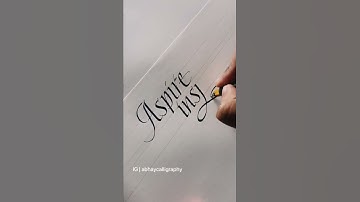 Italic Calligraphy - using Pilot Parallel Pen