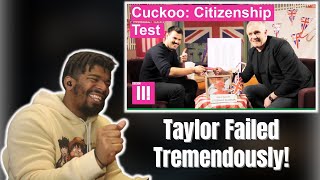 AMERICAN REACTS TO Greg Davies tests Taylor Lautner on British Citizenship Test
