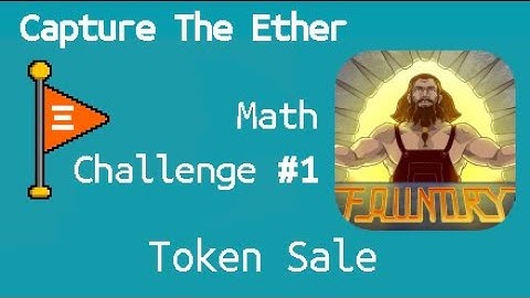 Token Sale - Math, Challenge #1 de Capture The Ether en Foundry