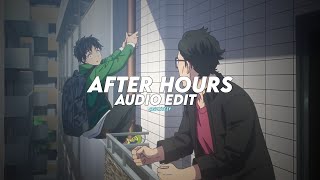 After Hours (Instrumental Ver) - The Weeknd [Edit ] Resimi