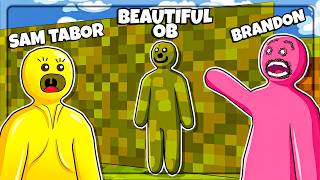 Painting Myself to Hide in MINECRAFT?! (Meccha Chameleon)