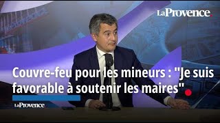 Darmanin face aux lecteurs de La Provence : couvre-feu pour les mineurs, il soutient les maires