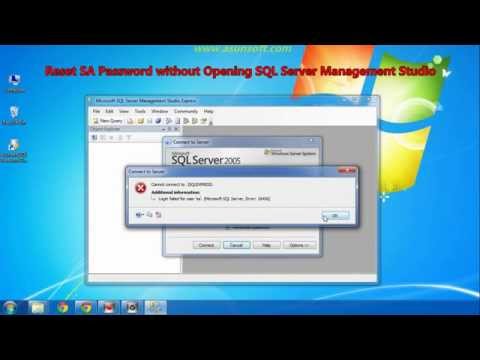 Reset SA Password without Opening SQL Server Management Studio