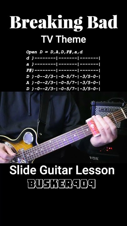How To Play Breaking Bad Theme On Guitar Breaking Bad Theme - Guitar Cover/Lesson with Tab JT Reso guitar (6) #