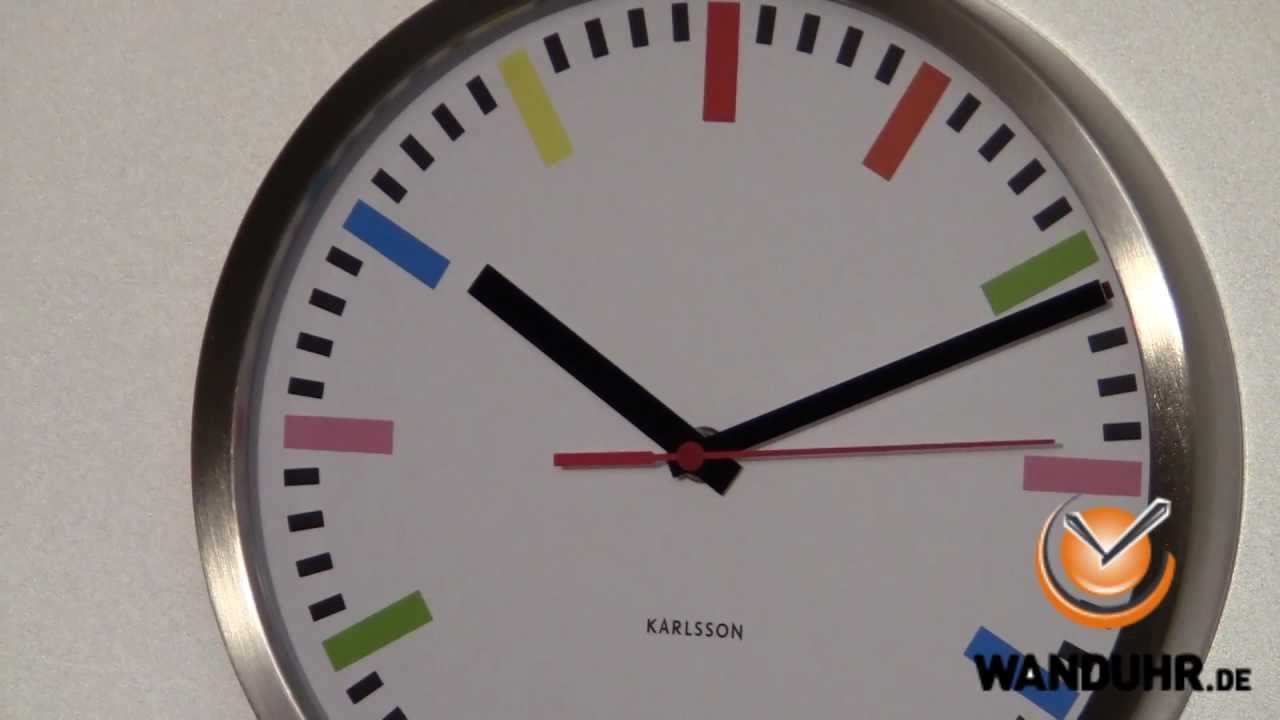 www.wanduhr.de Karlsson Rainbow YouTube