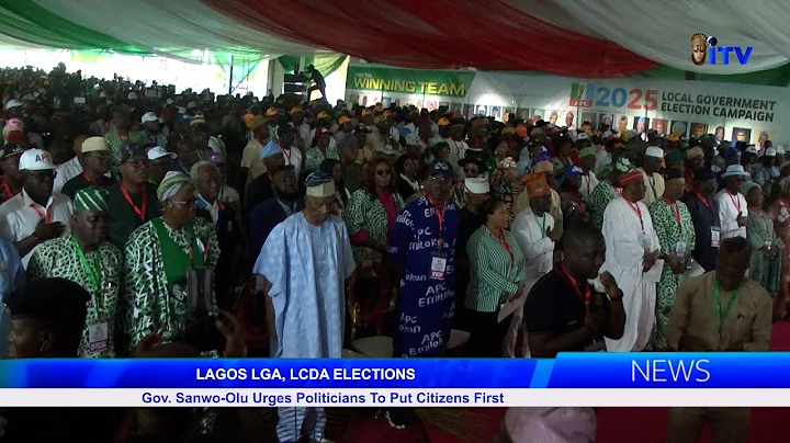 LAGOS LGA, LCDA ELECTIONS: Gov. Sanwo-Olu Urges Politicians To Put Citizens First