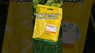 Garnier Vitamin C Sheet Mask How To Store Serum From Sheet Mask