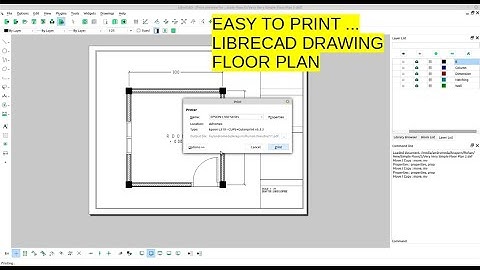 Draw a very very simple floor plan (part 2) PRINTING