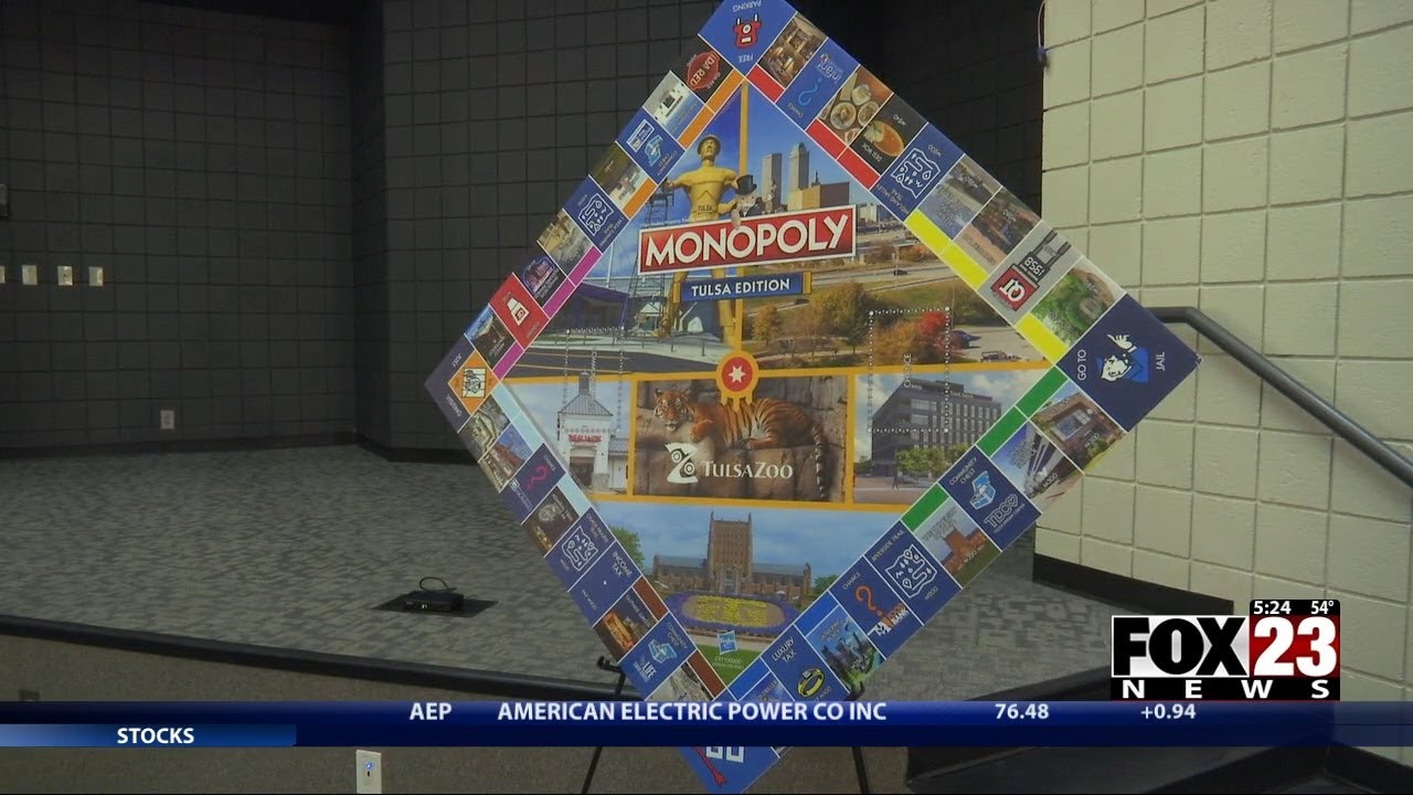Video: City leaders reveal official gameboard for 'Monopoly: Tulsa Edition'