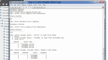 04.03-04 Oracle_10gR2_DataGuard_4.3 Step 4 Create Standby Redo Logs.avi