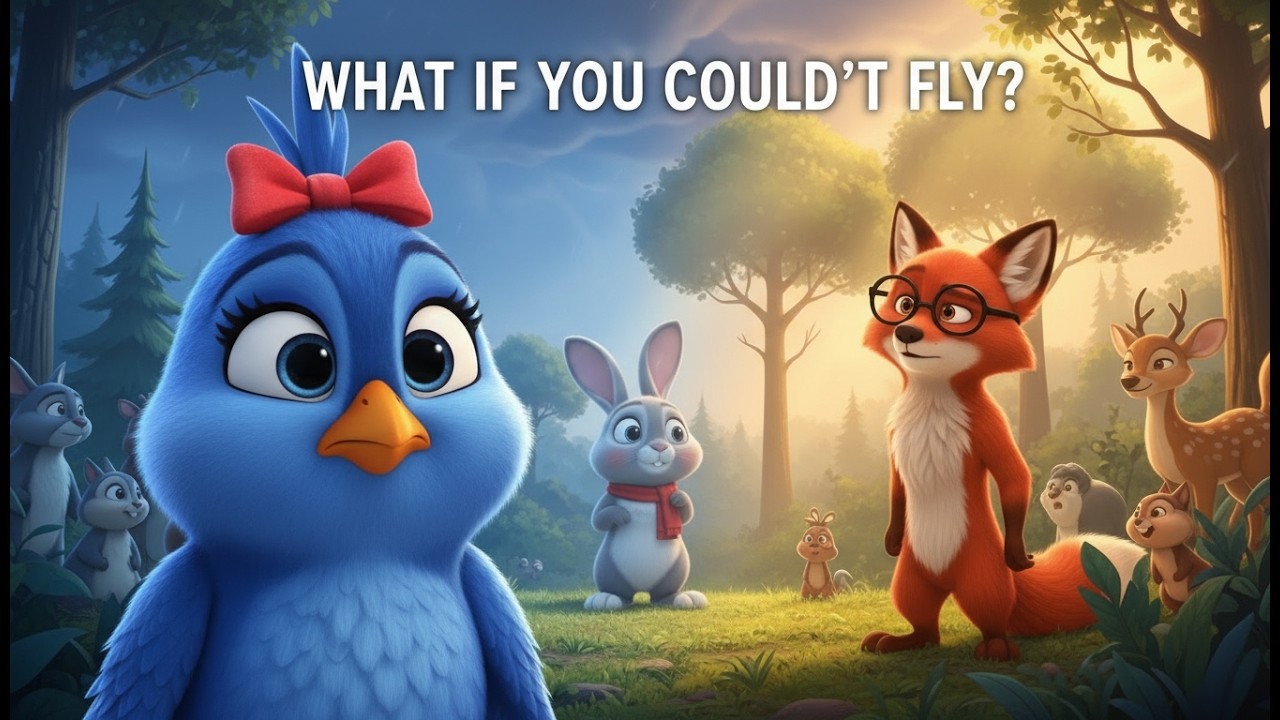 🕊️ Tales from Glow Forest Ep. 1 – The Day Skye Couldn’t Fly #animation  #viralvideo #cartoon