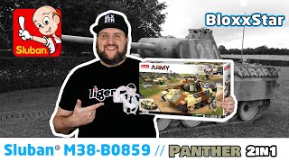 Sluban® M38-0859 ✙ Panzer V Panther/Jagdpanther 2in1 |▶️| Build, Fakten, Review 💬 | 🖖 BlxStr | 📽️ 4K