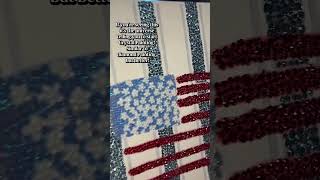 Sparkling American Flag Crystal Art DIY Kit – Patriotic Diamond Painting Craft, Relaxing