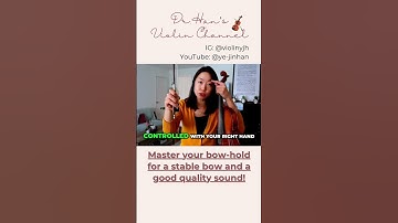 Master your bow hold for a stable bow and good sound #violintechnique #bowhold
