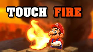 How fast can you touch fire in every Mario game?