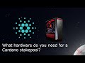 What hardware and internet would I need to build a Cardano stakepool at home?