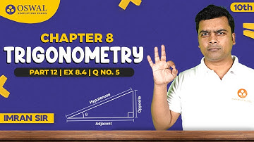 Trigonometry Ex 8.4 Q5 (vii - x) | CBSE Class 10 Maths Chapter 8 | NCERT