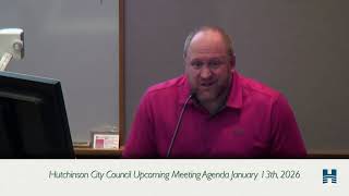 Upcoming Council Meeting Agenda Overview: January 13th, 2026
