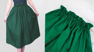 Long Skirt Ep. 5: DIY Gathered Paperbag Skirt | Sonella Go