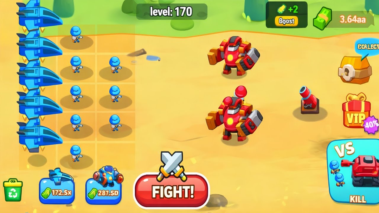 Merge Army World War | Part 6 Gameplay Android – Upgrade Pasukan & Perang Makin Seru!