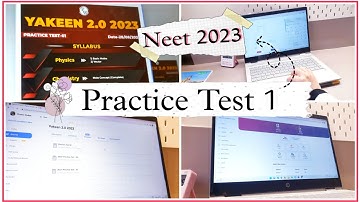 Practice Test of Yakeen 2.0 2023 🌿 | Neet 2023🔥 | Study vlog📚 | Blissful study 🧚‍♀️