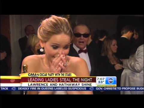 Jennifer Lawrence meeting Jack Nicholson for the first time (02.24.13 ...