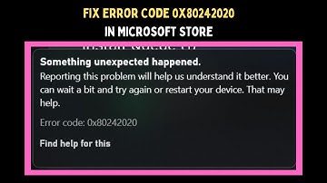 How to Fix Error Code 0x80242020 in Microsoft Store on Windows 11