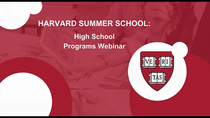 Harvard Summer School: 2021 Programs for High Scho...