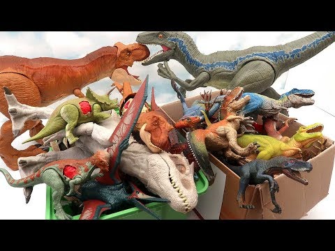 Jurassic World Dinosaurs <strong>VS</strong> Schleich Dinosaur Toys! Battle Damage, Real <strong>Action</strong> Figure - T-Rex