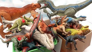 Jurassic World Dinosaurs VS Schleich Dinosaur Toys! Battle Damage, Real Action Figure - T-Rex