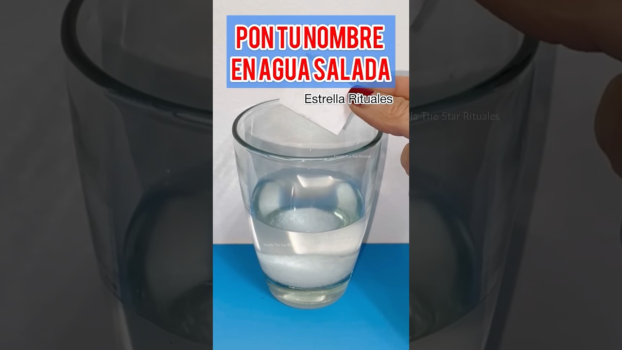 ✨Comprobado! Pon Tu Nombre en Agua y Sal 🍀 