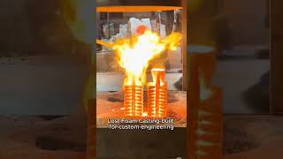 Lost Foam Casting In Action Precision Formed By Molten Iron Custom Foundry