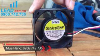 Review Quạt SANYO DENKI 9WF0624H4D03, 24VDC, 60x60x25mm