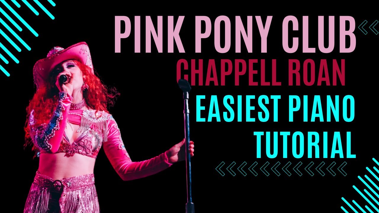 PINK PONY CLUB EASY PIANO TUTORIAL - IN C - WHITE KEYS ONLY
