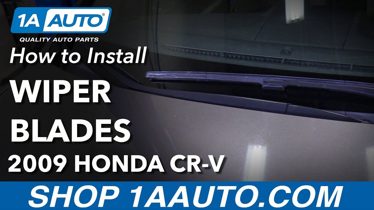 How to Replace Front Windshield Wipers 07-14 Honda CR-V - YouTube