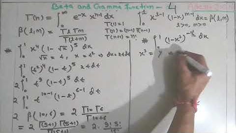 Beta and Gamma Function 4 | Advance Engineering Mathematics | Integral Calculus | NPTEL l Maths