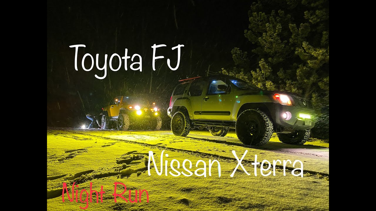 Toyota FJ Cruiser and Titan Swapped Nissan Xterra - Snow Adventure ...