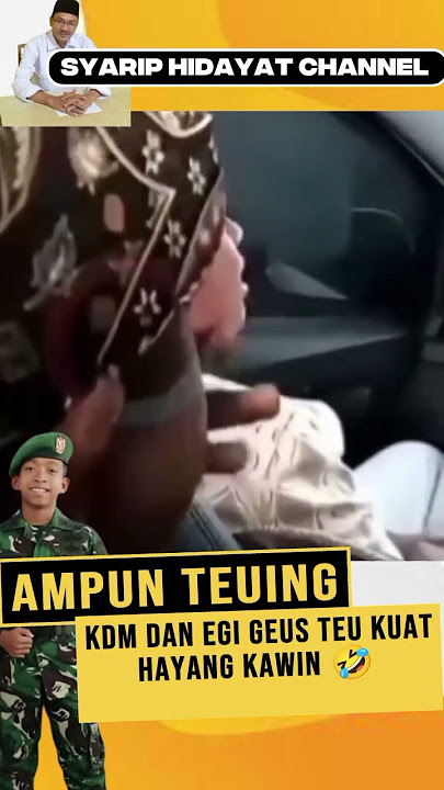 Ayah KDM dan Egi geus teu kuat hayang kawin #lucu #jalanyangjauhjanganlupapulang #ngakak