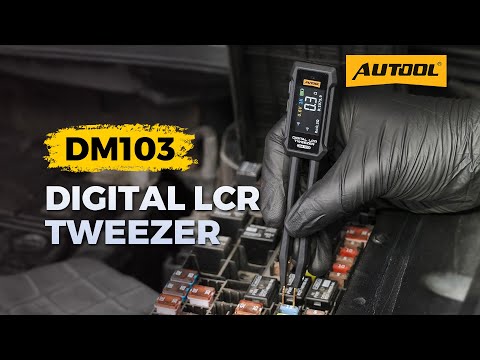 AUTOOL DM103 Digital LCR Tweezer for Resistance Capacitance and Inductance