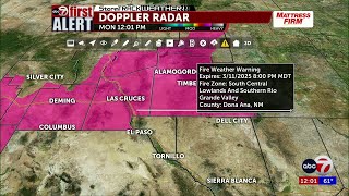 Current weather conditions in El Paso