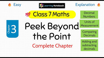 Class 7 Peek Beyond the Point - Class 7 maths ganita prakash chapter 3