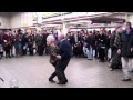 Dancing with The Meetles - Jim & Virginia - I Saw Her Standing There @ Times Sq. 12-15-12
