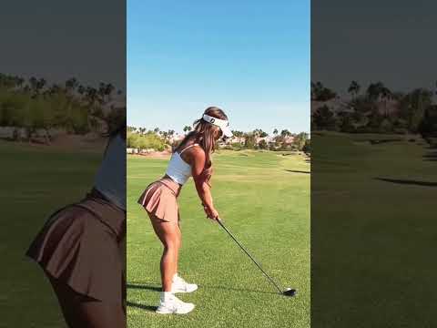 Rate the swing ⛳️🏌♂️💥 #funny #shorts #reels #golf #girl #asmr