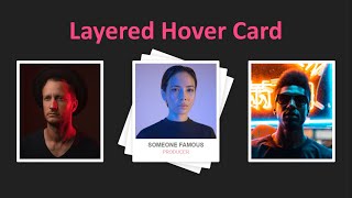 Design CSS Layered Hover Card Effect Using Html and Css