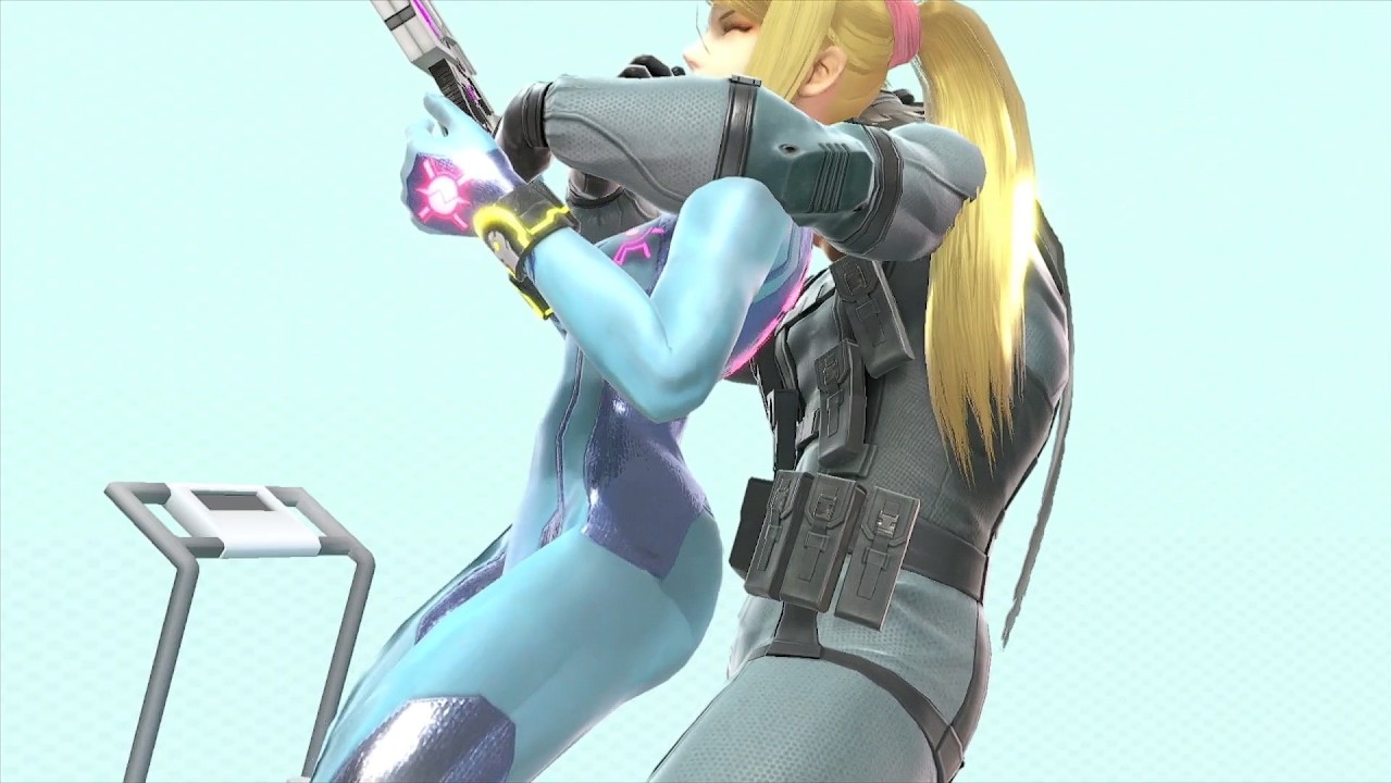【スマブラSP 】ゼロスーツサムスがスネークに掴まれてるだけ【ryona】