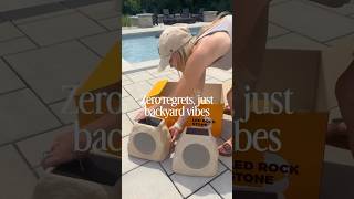 Solar rock speakers, Amazon outdoor must have! Zero regrets, just outdoor vibes!