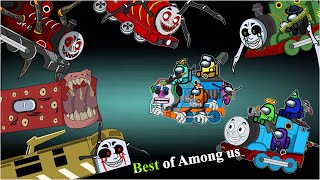 Among Us Train School Ft. Choo Choo Charles Vs Thomas Train | Best Of Among Us || Among Us Animation